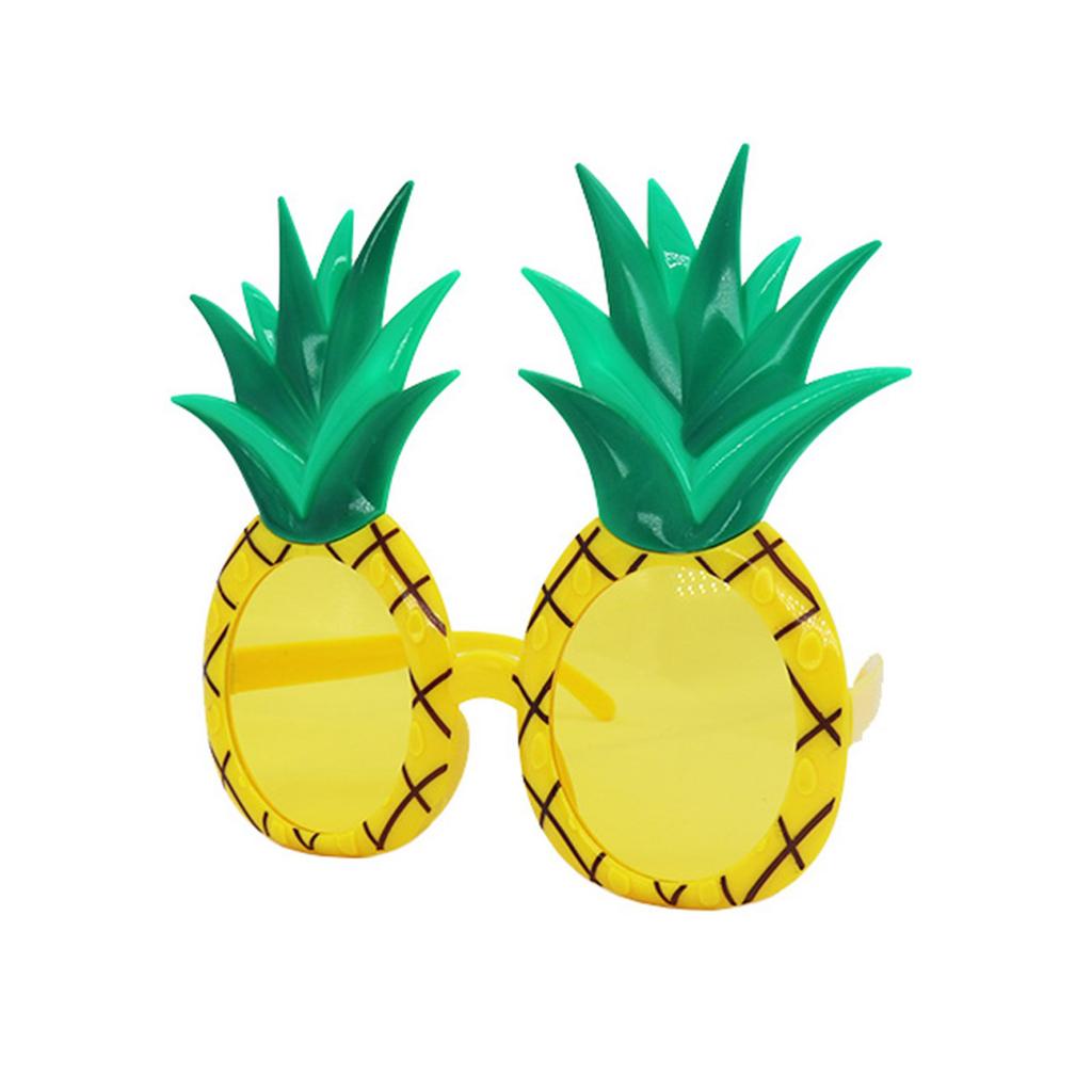 Modne okulary przeciwsłoneczne w kształcie ananasa z blokadą słońca i soczewkami PC dla kobiet mężczyzn wakacje impreza spotkanie okulary