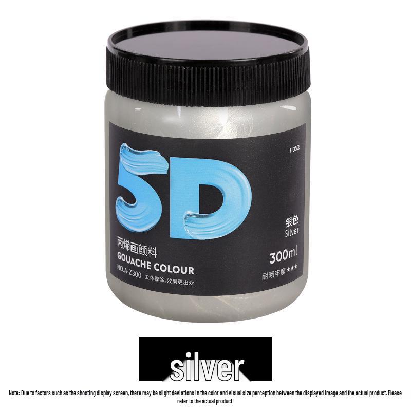 Lata de Pintura Acrílica de 300 ml: Impermeable, Ideal para Estudiantes de Arte, Proyectos de Bricolaje y Arte Pintado a Mano por Niños