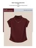 Plus Size Slimming Short-Sleeve Thermal Fleece T-Shirt for Women