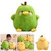 Funny Duck-shaped Plush Toy Pillow For Stress Relief Yellow And Green Pear Duck Design 20cm/30cm/40cm