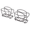 2 Stück Serviettenhalter Eisen Kaffeetassenform Freistehender Taschentuchspender Tisch-Serviettenhalter für