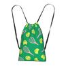Vibrant Baseball And Tennis Pattern Backpacks Portable Drawstring Bundle Pocket Sports Bag Book Bags for Man Woman School