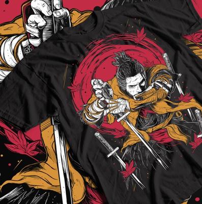 Sekiro Wolf T-Shirt Anime Vintage Special T-shirt Manga Shirts Anime Love Shirt