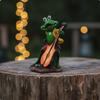 Grodorkester Staty Tecknad Stil Musikalisk Figur Kreativ Gåva Husdekoration för Uteplats,