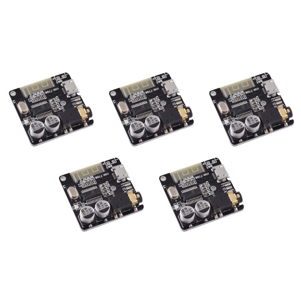 MP3 Lossless Decoder Board Bluetooth-Compatible 4.1/5.0 3.5mm Audio Aux Decoding Player Amplifier Board Micro USB 5V Powered