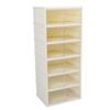 Foldable Shoe Box Double Row Dustproof Thickened Stackable Shoe Container with Transparent Magnetic Lid for Clothes Toys