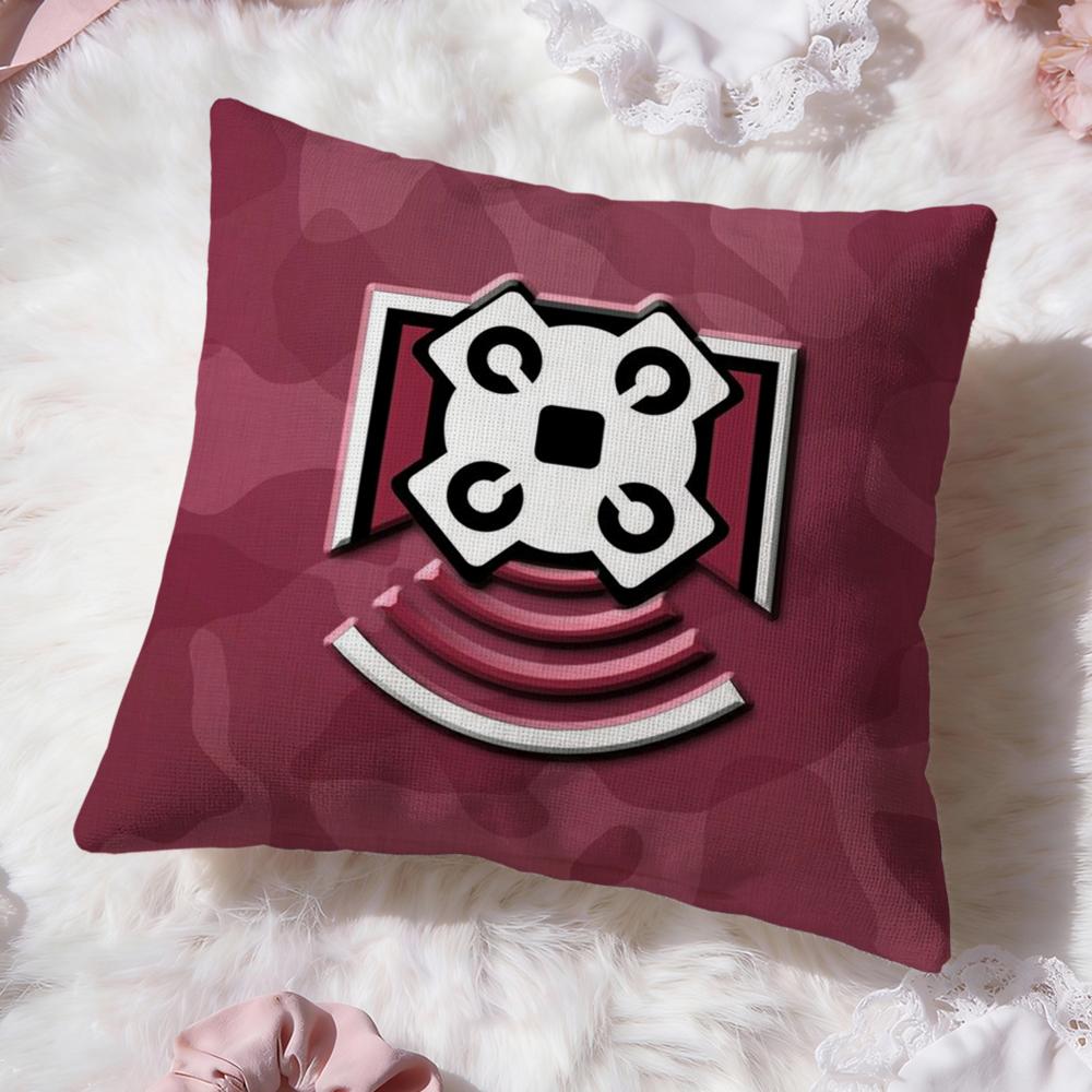 Tom Clancy Rainbow Six Siege Cushion Cover Premium Comfort Reversible Pillow Cove -Two in One Design for Any Room & Car Interior