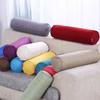 Cotton Linen Cylindrical Pillow Case Home Decor Sofa Lumbar Support Long Pillowcase Neck Bolster Roll Headrest Cove No Fill
