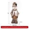 Santa Claus & Snowman Christmas Decoration Figurine Doll