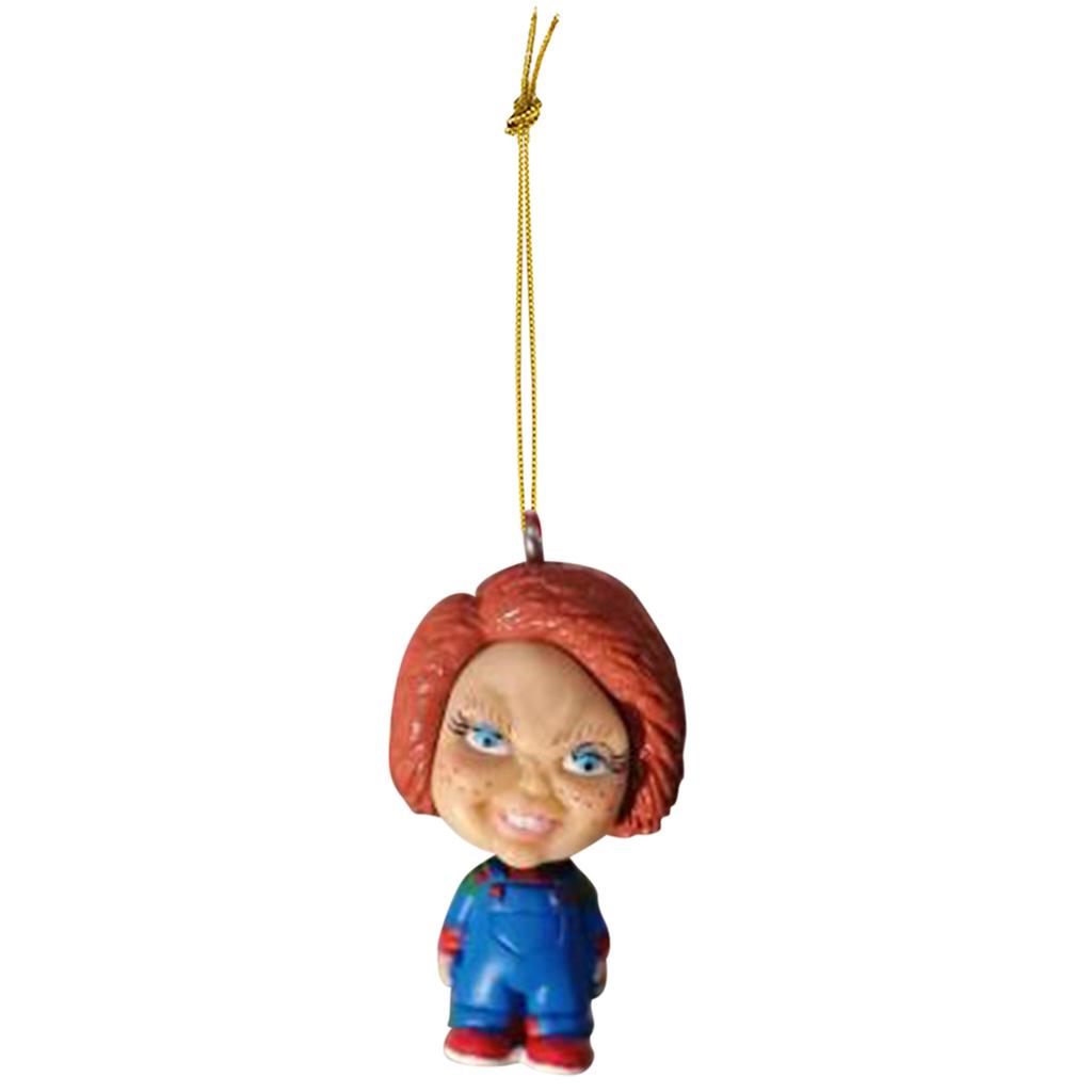 Acrylic Flat Horror Gnome Pendant Halloween Theme Car Interior Rearview Mirror Hanging Ornament Home Decor Accessories