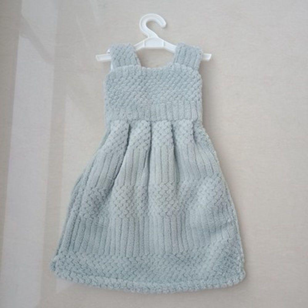 Mini Dress Soft Hanging Cute Microfiber Towel Hand Cloth Handkerchief Household Dishcloth