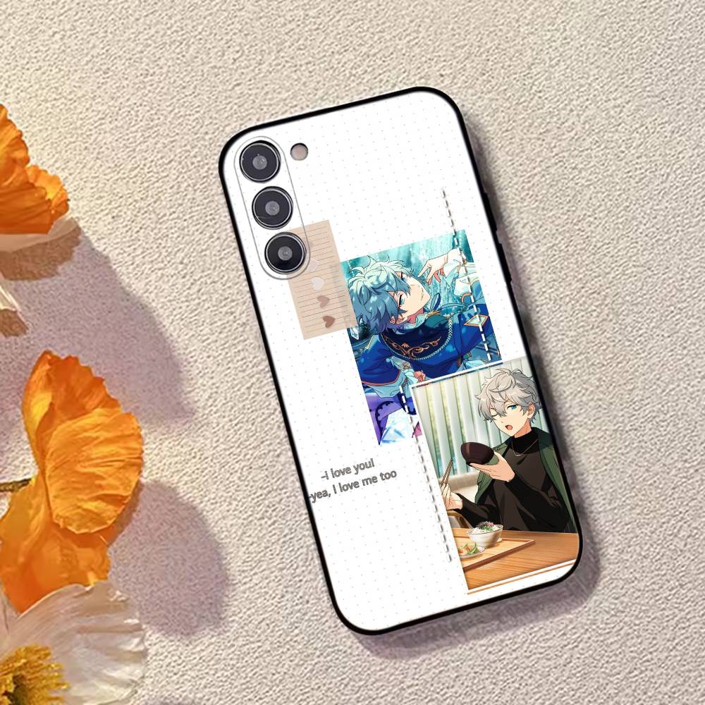 Game Ensemble Stars I-Izumi sena Phone Case Black Silicone Soft For Samsung Galaxy A73,A72,A71,A70,A53,A52,A51