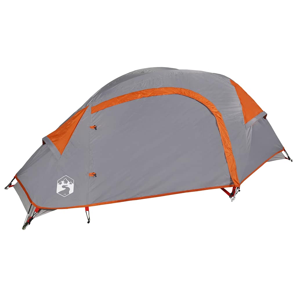 Dome Camping Tent for 1 Person Orange Waterproof