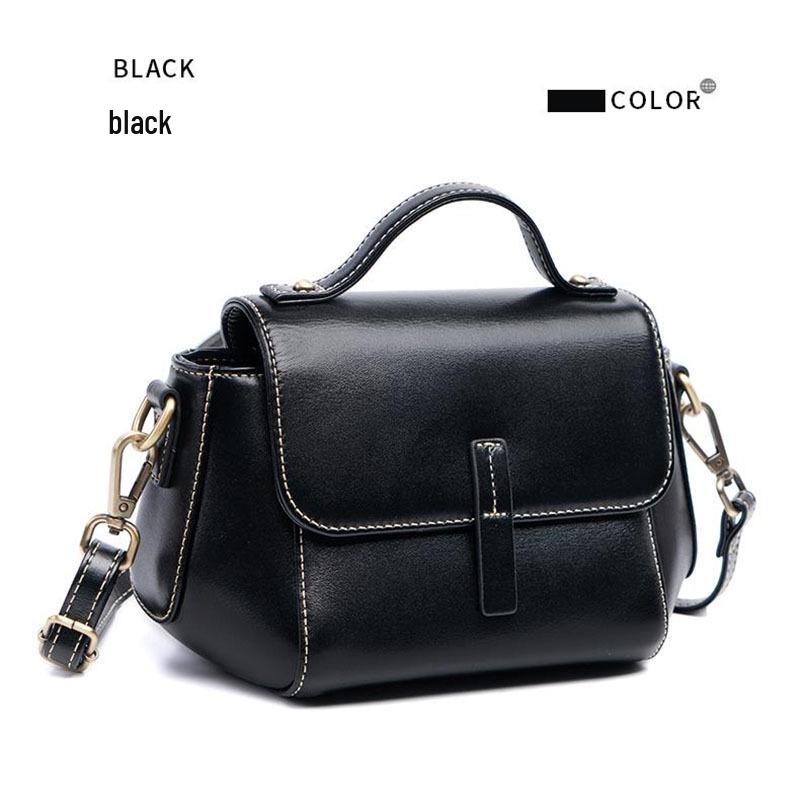 Women's Stylish Genuine Leather Crocodile Pattern Cowhide Shoulder & Crossbody Bag - 2025 Fashionable Versatile Handbag