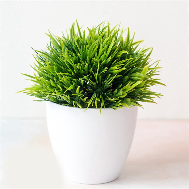 Künstliche Blume Bonsai Simulationspflanze Dekoration Blumenkugel Grasball Topf Heimdekoration Kleine Dekoration