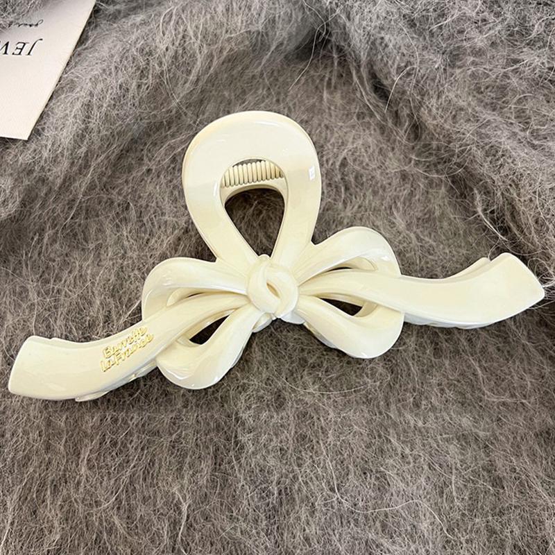 1pc New Bow Clip for Women, Large Size, Multiple Hair Volume, High-end Shark Clip, Cross-border Hair Clip, Rear Head Ornament