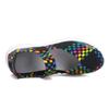 Summer Mary Jane Sandals Lady Handmade Braid Sandals Women Weave Flat Shoes Plus Size Beach Shoes