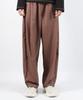 Deumakeu M Stripe Chicano Wide One-Tuck Pants -Brown