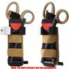 Compact Tactical Tourniquet Pouch: Camo Nylon, Velcro & Quick-Release. Portable outdoor emergency kit, multi-functional.