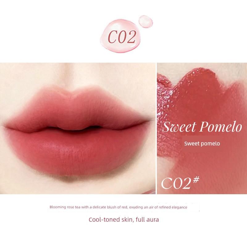 Novo Light Mist Lip Glaze, Non-Fading, Non-Stick Lipstick, Matte Lip Gloss, Water-Glossy, Long-Lasting, Natural Look, Brightens Complexion