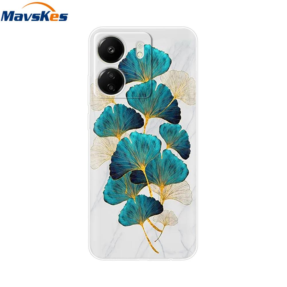 For Xiaomi Redmi 13C 4G Case New Painted Silicone Back Cover For Redmi 13C Soft Clear TPU Phone Case For Redmi 13C 5G Redmi13C