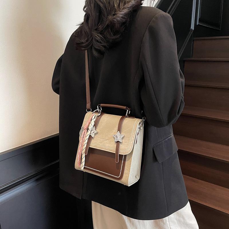 Backpack Women's Fashion Casual Handheld Student School Bag Small Square Bag Premium Light Travel Backpack