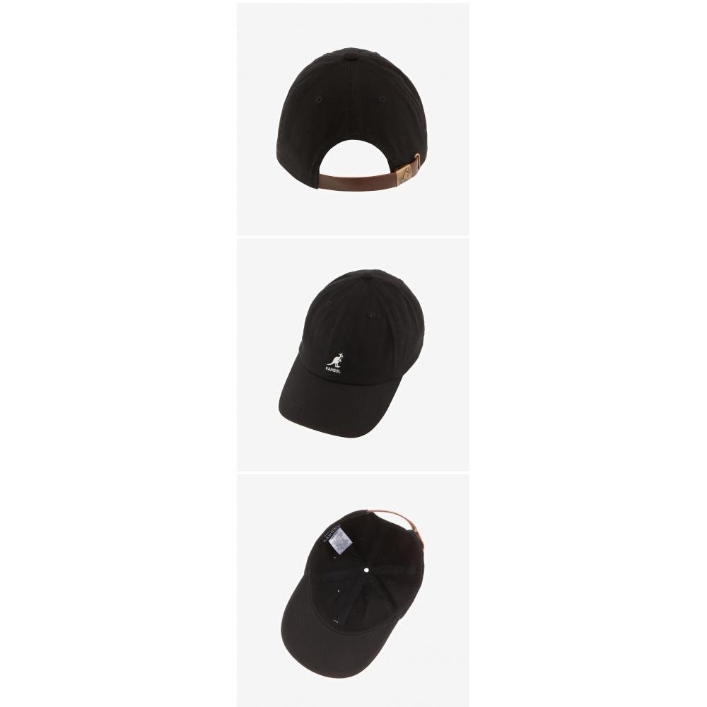 Kangol K5165ht Schwarze Gewaschene Baseballkappe