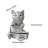Cat Toilet Paper Roll Holder, Resin, Professional, Multifunctional Practical, Durability, Novelty