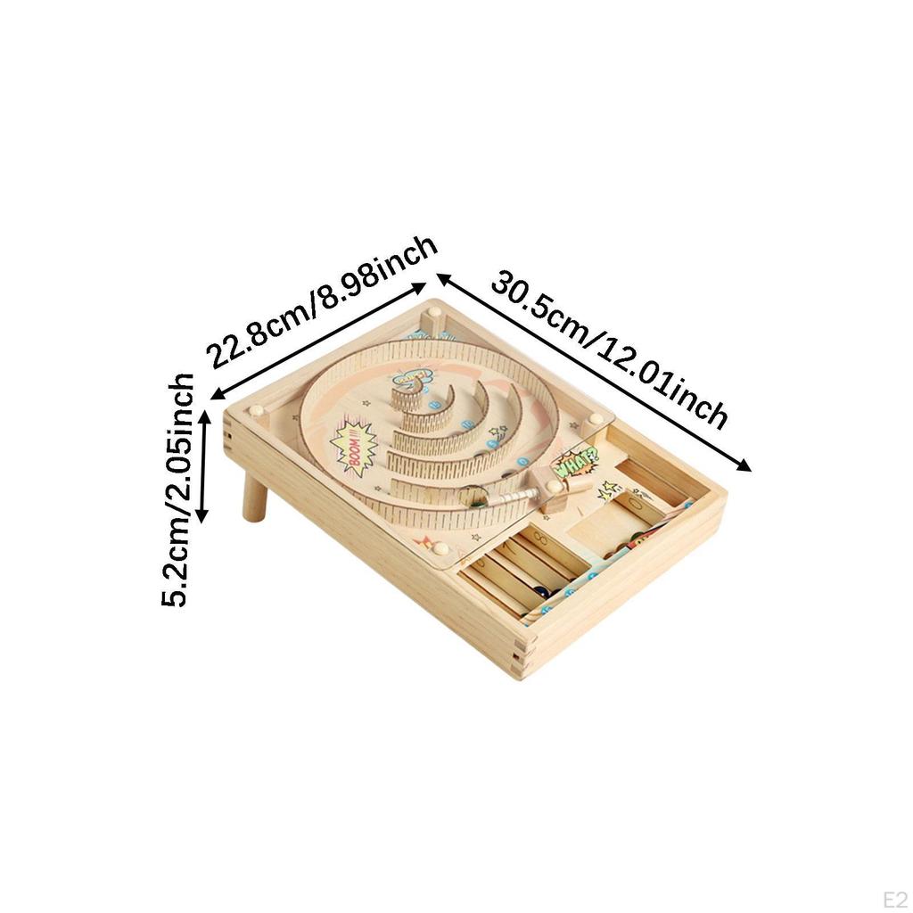 Wooden Pinball Game Early Development Fine Motor Skills Tabletop Toy Style A