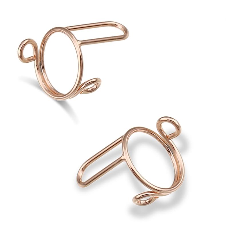 Fingertips Statement Jewelry Metal Nail Art Rings Copper Material for Women Girl