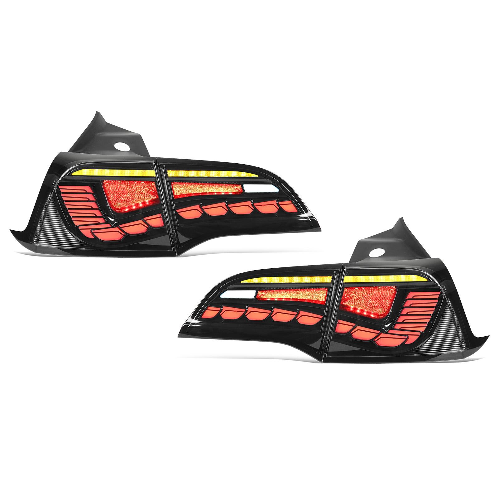 

Светодиодные задние фонари в стиле GTS с динамическим указателем поворота — замена для Tesla Model 3 Y 20172023 Не США