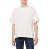 Calvin Klein Loose Fit Crew Neck Short Sleeve T-Shirt Unisex Tops Cream 40HM228-CKS