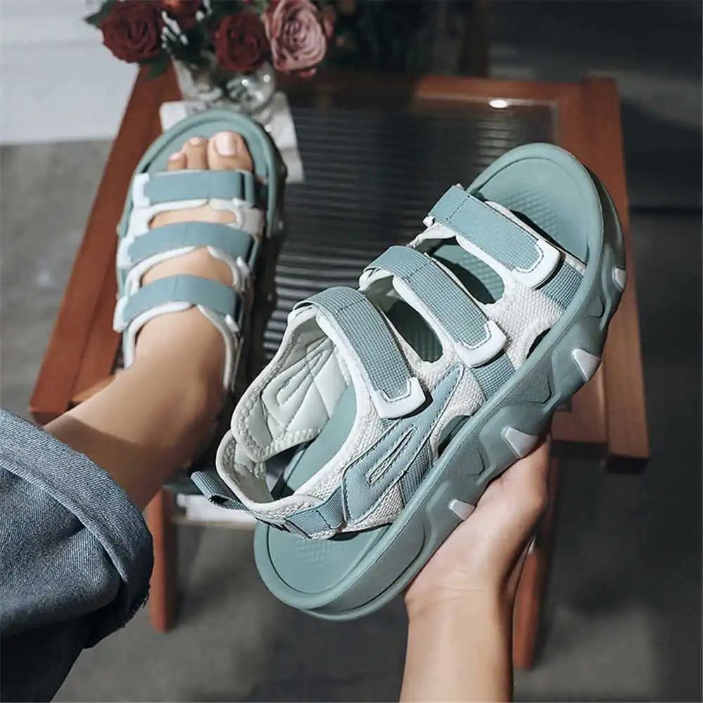 Round Nose 36-42 Womans Sandals Black Slippers Sports Flip Flops Water Shoes For The Beach Sneakers Supplies Vip Real