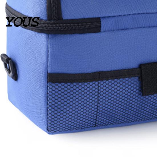 Portable Mommy Bag Insulated Double Layer Lunch with Shoulder Strap, Durable Oxford Cloth Large Outdoor Meal Prep Capacity Container, Leakproof