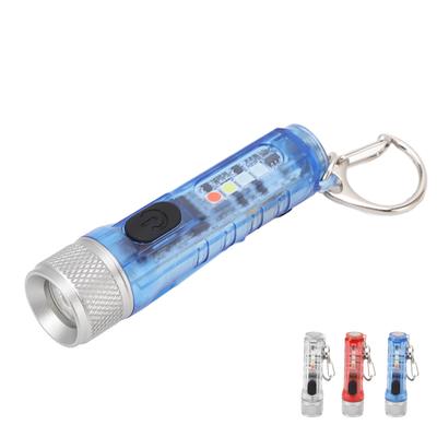 Bright Keychain Flashlight Stainless Steel Compact Keychain LED Flashlight Various Lighting Modes Magnetic Base for Traveling