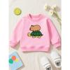 European sizes Kapibala And Turtle Animals children's crewneck sweatshirt, casual  long-sleeve crewneck pullover with slightly stretchy fabric