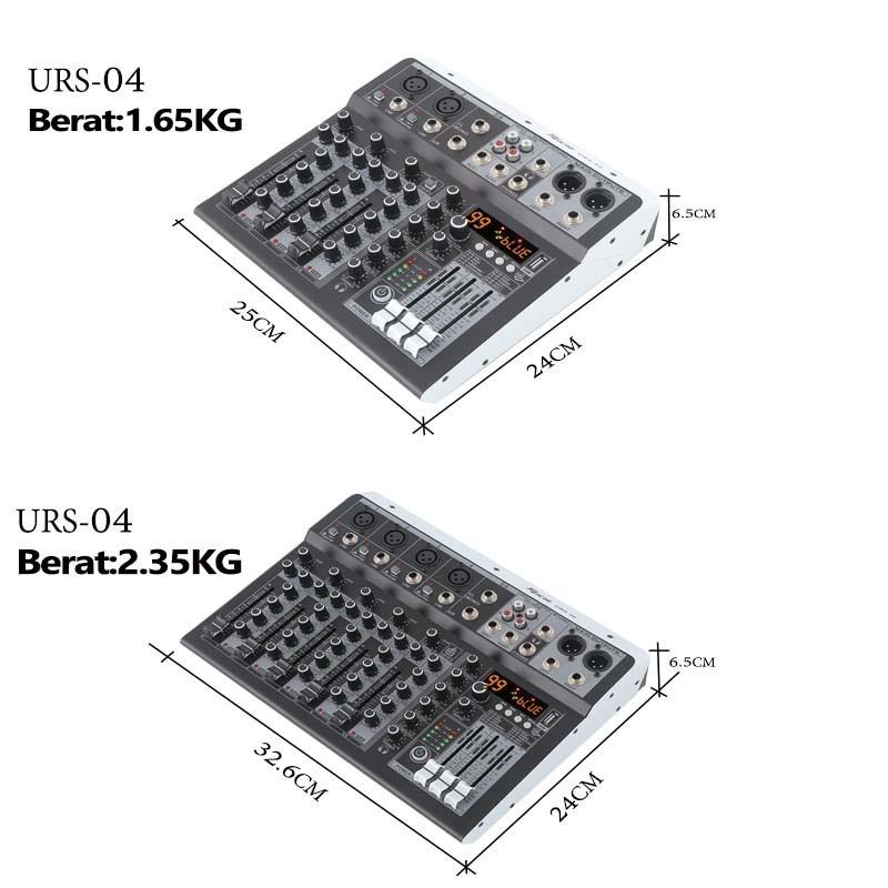 12V 99DSP Audio System Bluetooth 5.0 USB Input Mixer Power Supply Outdoor Home KTV 4/6-channel Mixer