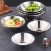 Anti Fall Ramen Bowl Japanese Style Double Layer Rice Bowl 304 Stainless Steel Bowl  Restaurant