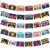1 Sæt 80'er 90'er Hip Hop Fest Banner Boombox Radio Kassette Silhuet Guirlande Retro Musik Fødselsdagsdekoration Fødselsdags Hængende Flag 5