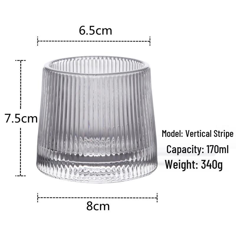 Rotating Iceberg Whiskey Tumbler Glasses - Set of 3