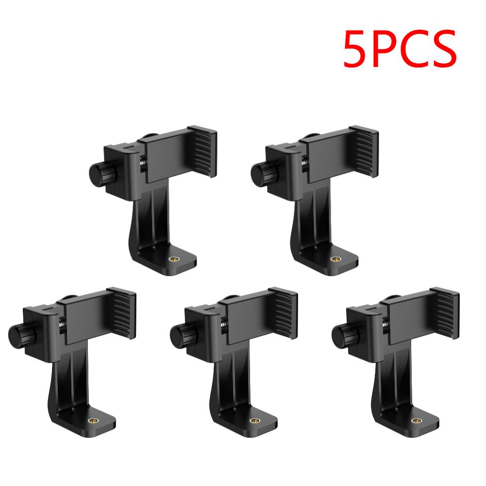1-5pcs Universal Cell Phone Stand Vertical Bracket Tripod Mount Phone Clip Smartphone Clip Holder 360 for IPhone Selfie Stick