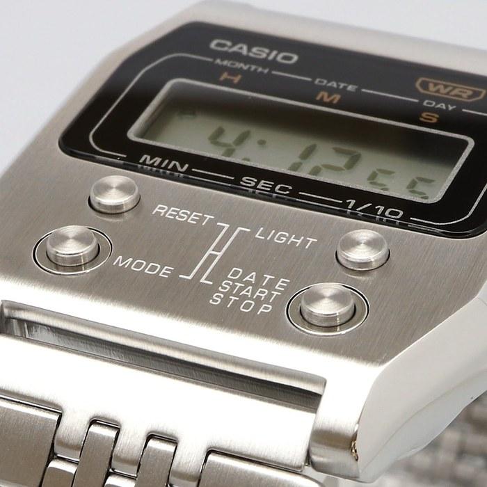 CASIO A1100D-1 Digital Watch - Vintage Series - Silver