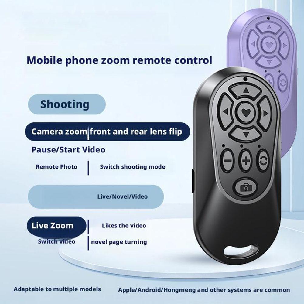 1Pcs Wireless Camera Remote Control Zoom & Focus Shutter Selfie Rechargeable Camera Video Recording Remote For Mobile Phone