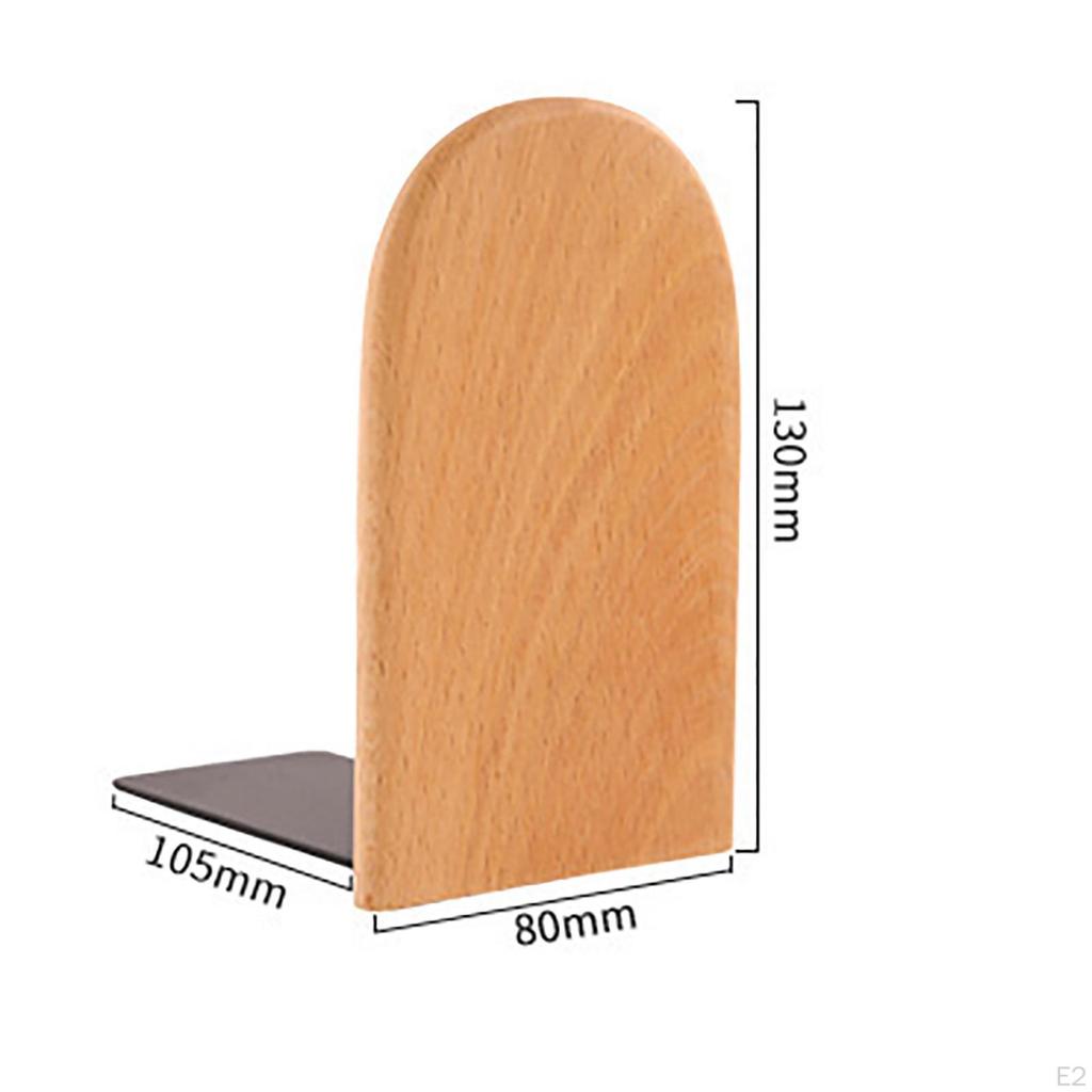 Bookend End Anti Slip Book Stand Holder Bookshelf Ends Home School Office Desktop Organizer
