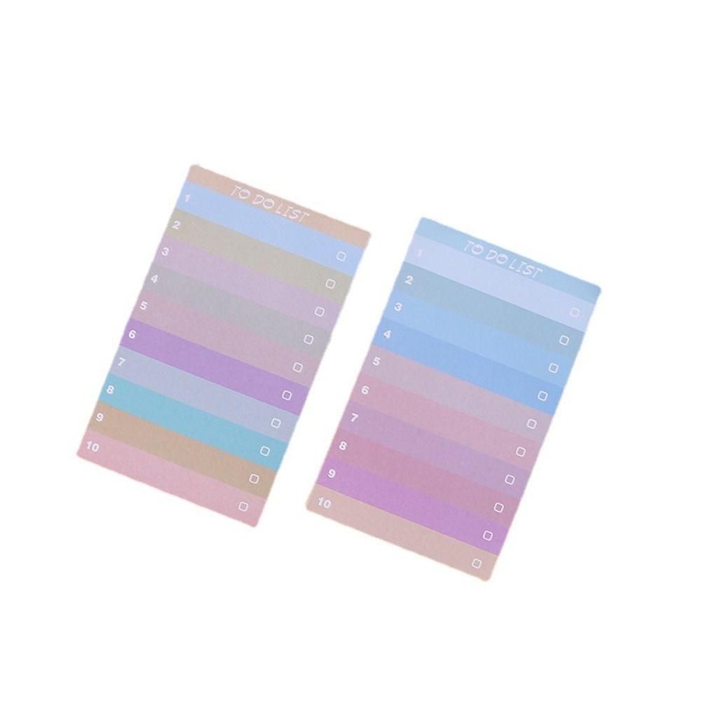 Rainbow To Do List Multicolors Bookmark Memo Pad Notepads Scribed Sticky Notes  Stationery