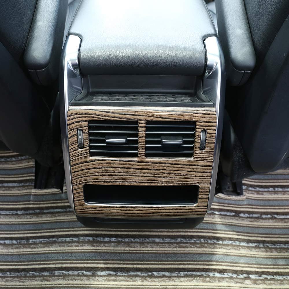 For Range Rover Sport 2014-2018, ABS Plastic Rear Row A/C Vent Cover carbon fiber style