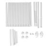 Room Divider Curtain Rod Carbon Steel Vertical Tension Rod for Room Separation Adjustable Partition Space Separator Curtain Stan