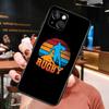 Rugby Phone Case For iPhone 16 Pro Max 15 13 12 11 14 Pro Max Plus 12 13 Mini XR 16e Funda Cover