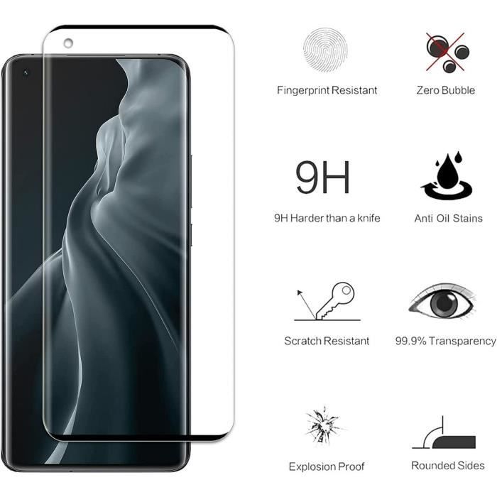 Lot-3 Verre Trempé pour Xiaomi Mi 11 Protection écran Haut Definition