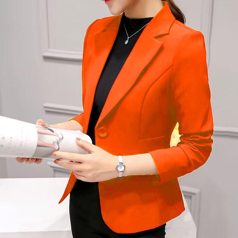 Giacca da lavoro basica da donna, casual, alla moda, slim fit, da lavoro, da donna, di alta qualità